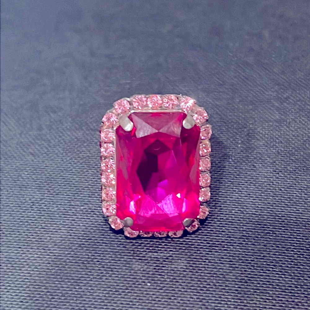 Frangos Pink Crystal Ring